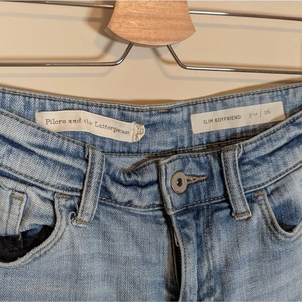 Anthropologie Pilcro and the Letterpress Slim Boyfriend Distressed Shorts - Picture 7 of 9